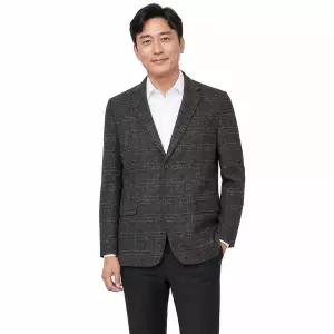 [파파브로] 남성 모직 글렌체크 장년 클래식 자켓 DS-COW-2
