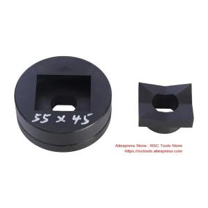 맞춤형 직사각형 유압식 다이, 수동 펀칭 몰드, Syk-8/15 스테인리스강, 55x45mm