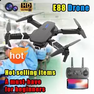 드론 E88 프로 RC 쿼드콥터 드론 FPV WiFi 간편 접이식 모드 고도 유지 기능 4K HD 카메라 광각 촬영