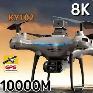 2026 Ky102 드론 8K HD 항공 촬영 듀얼 카메라 브러시리스 쿼드콥터 장애물 회피 광학 흐름 항공 RC 드론