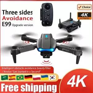 E99 접이식 드론 쿼드콥터 원격 제어 핸들 4축 항공기 HD 4K 사진 촬영 UAV 고도 고정