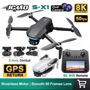 JCMO S-X1 3축 짐벌 카메라 드론 8K 50fps 전문가용 듀얼 카메라 GPS 브러시리스 모터 접이식 5G 와이파이