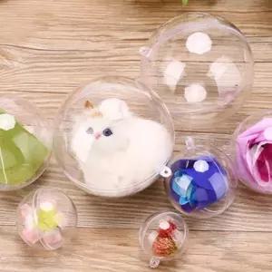 홈파티 생일파티용품 웨딩소품 투명 플라스틱 볼 4p세트 10cm