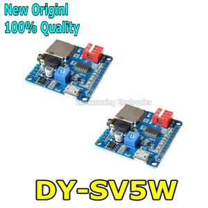 1PCS 새로운 DY-SV5W 음성 재생 모듈 보드 MP3 음악 플레이어 5W 직렬 제어 SD/TF 카드 Arduino 용