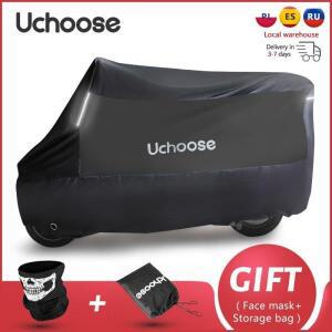190T 범호환용 Uchoose 오토바이 커버 야외 방수 반사 스트립 보호 스쿠터 비옷