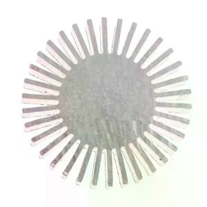 알루미늄 COB 라디에이터 직경 50mm 3~7W 고출력 LED 히트싱크 해바라기형 솔리드 원형 합금