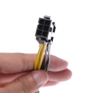 PCI-E 6핀 암-8핀 수 비디오 카드 전원 어댑터 케이블용 18cm/7.08in