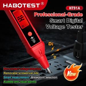 HABOTEST HT91A 디지털 전압 테스터 펜 스마트 검출기 기술자용 라인 감지기 휴대용 비접촉식