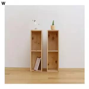 으 고급 삼나무슬림 DIY2단책장 원목 3단책장 조립