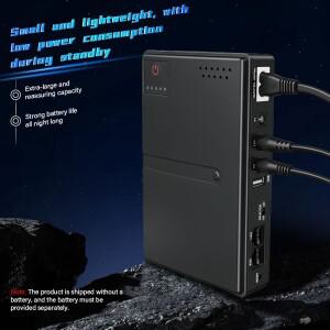 교체 가능한 배터리 디자인의 미니 DC UPS 무정전 전원 공급 장치 라우터 WiFi 모뎀 및 네트워크 장비용 5V