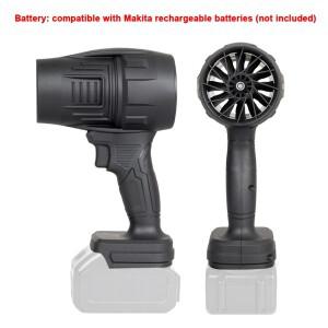 마키타 배터리용 휴대용 미니 제트 선풍기 터보 강력한 1000W 500g 추력 무단 속도 고성능 잎