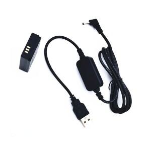 파워 뱅크 5V USB DC 드라이빙 어댑터 플러스 E12 (EOS-M M2 용) 더미 배터리 대체품
