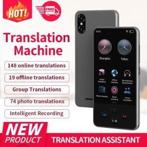 S85 Pro 4인치 터치스크린 언어 번역기, 138개 언어 지원, 음성 및 비디오 녹음, 오프라인 번역, 8GB 2000m