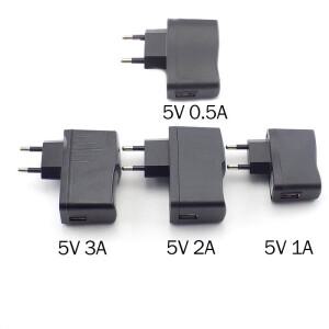 마이크로 usb 충전기 5 v 0.5a 1a 벽 어댑터 공급 led 스트립 빛에 대 한 100 v-240 출력
