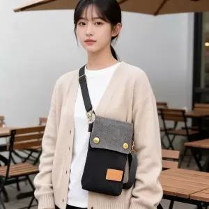 크로스백 미니백 소지품 가방 여행 파우치 일상 산책 등산 캠핑 휴대용 보조백