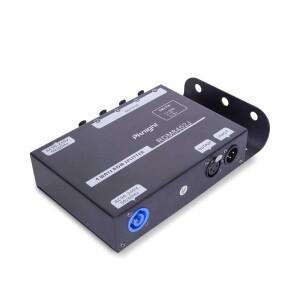 Pknight 무대 조명용 신호 증폭기 디스트리뷰터, 광학 절연 및 PowerCON 연결, 4 채널 DMX 및 RDM 스플리터