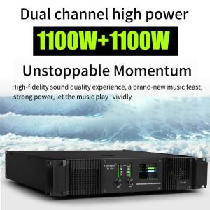 400-1100W 앰프 2웨이 클래스 AB 순수 포스트 스테이지 앰프 오디오 DJ 장비 2-쿨링 팬 오디오 서브우퍼 스