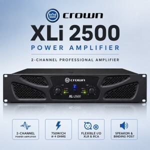 XLi 2500 파워 앰프 전문 오디오 DJ 장비 라인 어레이 스피커 서브우퍼 스피커 무대 웨딩 KTV 가정용