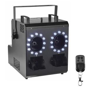 1500W 안개 버블 머신, 24개 LED 리모컨 RGBW 연기 머신, 파티, 할로윈, DJ 클럽, 생일, 결혼식용 무대 장