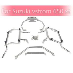 오토바이 새들백 지지대 랙 브래킷 패니어 사이드 캐리어 러기지 박스 스즈키 Vstrom 650 XT용 안정적인 프