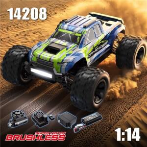새로운 MJX 14208 원격 조종 자동차 1/14 4WD 오프로드 RC 레이싱 전기 트럭 드리프트 랠리 모델 클라이밍