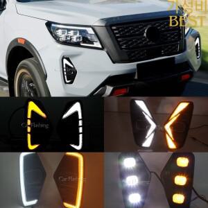 닛산 나바라 NP300 프론티어 2020 DRL 주간 안개등 방수 노란색