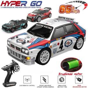 하이퍼 이동 MJX 14301 1/14 4WD RC 자동차 65 km/h 브러시리스 2.4G 원격 제어 오프로드 고속 트럭 장난감