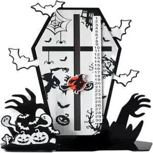 할로윈 어드벤트 오너먼트 아크릴제 관형 재사용 가능 홀리데이 카운트다운 가족 컬렉터 자택 사무실 침실