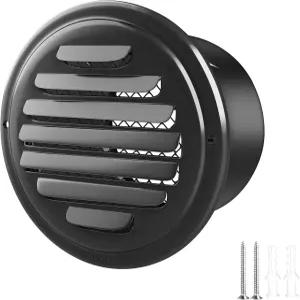 3인치 304 스테인리스 스틸 에어 벤트 커버 piiyoosnn 루버 그릴 플랫 덕팅 월 인렛 HVAC 환기를 위한