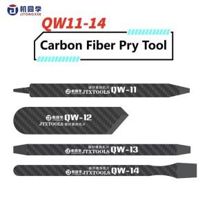 JTX QW11-14 카본 파이버 프라이 도구 (휴대폰 수리용 고온 저항성 LCD 스크린 개봉 카드 분해