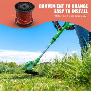 BMBY-Roll 50M 2.4Mm 예초 나일론 잔디 트리머 로프 브러시 커터 라인 라운드 Brushcutter 코드 와이어