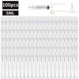 104개/세트 5ml 미니 리필형 스프레이 병 세트(드로퍼 깔때기 디스펜서 분무기 등 4가지 액세서리 포함)