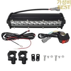 12V 자동차 LED 작업등 바 세트 알루미늄 화이트 옐로우 점멸 스포트라이트 주간 주행등 오토바이 지프 4x4