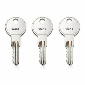 3팩 W633 키 허시 데스크 스테이플러와 호환 파일 캐비닛 잠금장치, 사무용 가구 코드 W601-W650에 맞게 미리 절단됨