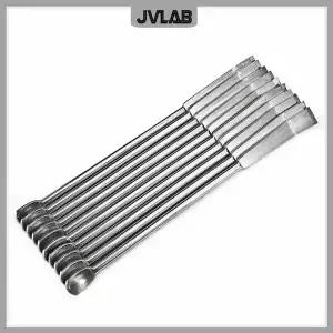 마이크로 약품 스크레이퍼 스푼 스테인리스 스틸 스패출라 스쿱 삽 길이 100mm SUS 트레이스 10cm 10개입
