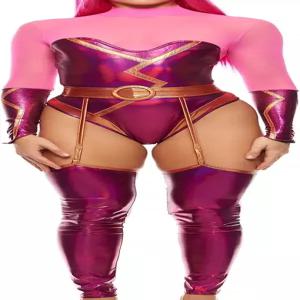 포플레이 여성용 용암처럼 뜨거운 영화 캐릭터 의상