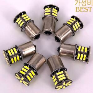 자동차 안개등 DRL 방향 지시등 LED 전구 백색 6000K 7020 21 SMD 1156 BA15S DC 12V 50