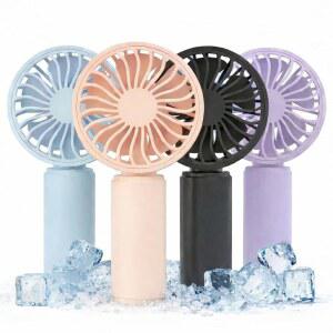 maGo 4개 세트 미니 휴대용 선풍기, USB 충전식 3단 속도 여행용 소형 포켓 테마파크, 여름 휴가 필수품, 출퇴근 및 야외용
