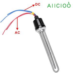 AIICIOO AC&DC 태양열 온수기 (프로브 튜브 포함) 48V&220V 전기 서모스탯  SUS304 침수형 발열체