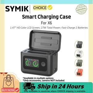 SYMIK 고속 충전 케이스 (LCD 화면 포함) 스마트 허브 보관함 정리함 (ta 360 X6 파워 뱅크 액세서리용)