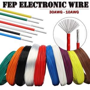 5M/10M FEP 은도금 와이어 30AWG - 고순도 OFC 전자 HiFi 오디오 스피커 헤드폰 DIY 신호 구리 케이블