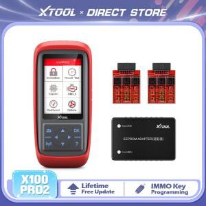 XTOOL X100Pro2 전문 자동차 키 프로그래밍 도구 EEPROM 어댑터 포함  평생  업데이트  OBD2 진단 및 이모