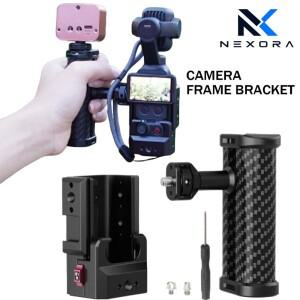 DJI호환 Pocket 4 Pro 3용 메탈 카메라 케이지  탈착식 사이드 핸들  다수의 1/4 ARRI 홀  콜드 슈 핸드헬