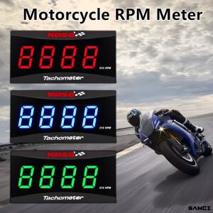 KOSO RPM 미니 소형 미터 바이크 오토바이 LCD 디지털 디스플레이 엔진 Yamaha Suzuki Kawasaki BMW 호환