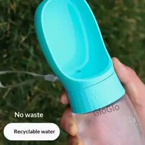 500ml 휴대용 애완 동물 물병 소형 중형 개를위한 여행용 마시는 컵 고양이 래브라도 강아지 하이킹 야외