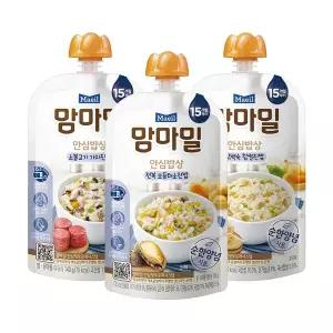 [하프클럽/매일유업]매일 맘마밀 안심밥상 3종 소불고기/닭백숙찹쌀/전복모듬채소 140g 20팩