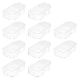 OTOTEC 10PCS 배터리 보호 케이스 커버 PP NIKON EN-EL15 EL15A EL15B D500 D600 D610 카메라와 호환 투명 배터리 보관 커버