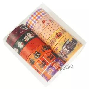 11Pcs 할로윈 종이 테이프 DIY 일기 앨범 저널 Scrapbooking 장식 스티커 핸드북 재료