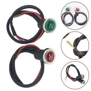 2개 12V 중립 후진 모터사이클 N/R 라이트 인디케이터 ATV 50cc BMX용