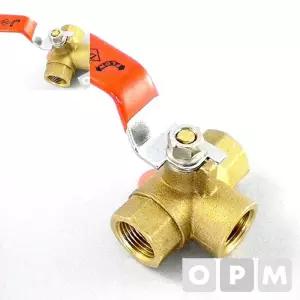 황동삼방밸브 파이프연결부속 25A 제어밸브 공압밸브 BALLVALVE 가스밸브